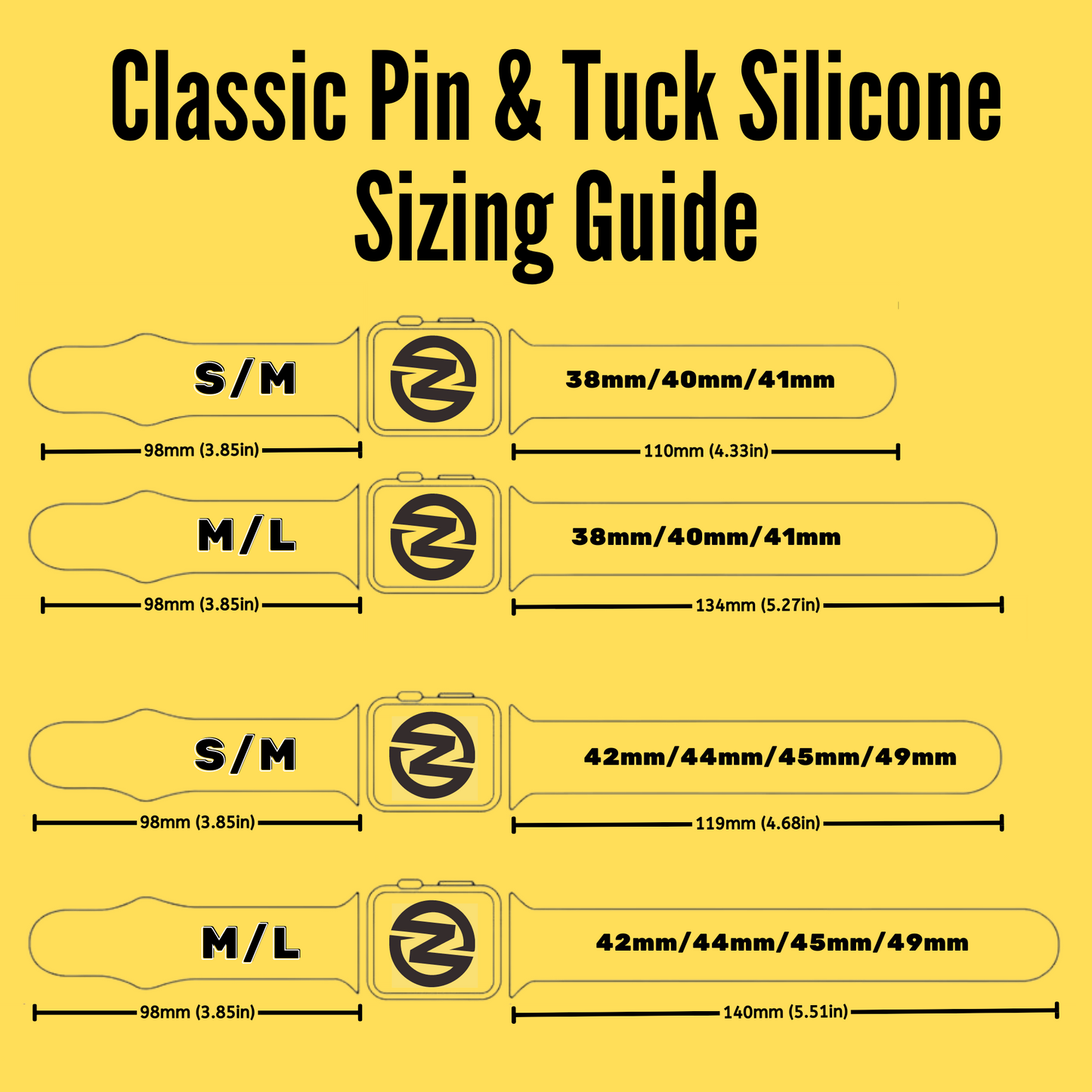 Classic Pin and Tuck Silicone - Zolo Loop